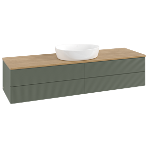 Villeroy & Boch Antao Waschtischunterschrank 1600x360x500mm K25111HL mit Struktur FK/AP: HL/1