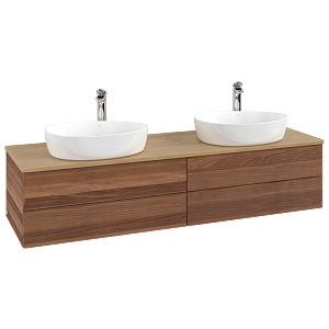 Villeroy & Boch Antao Waschtischunterschrank 1600x360x500mm K28151HM mit Struktur FK/AP: HM/1