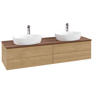 Villeroy & Boch Antao Waschtischunterschrank 1600x360x500mm K28152HN mit Struktur FK/AP: HN/2
