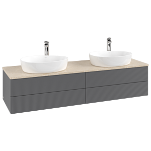 Villeroy &amp; Boch Antao vanity unit 1600x360x500mm K28153GK with structure FK/AP: GK/3