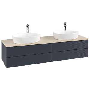 Villeroy & Boch Antao Waschtischunterschrank 1600x360x500mm K28153HG mit Struktur FK/AP: HG/3