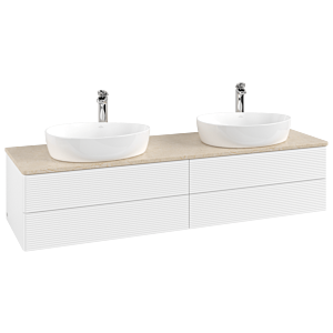 Villeroy & Boch Antao Waschtischunterschrank 1600x360x500mm K28153MT mit Struktur FK/AP: MT/3