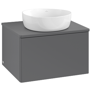 Villeroy und Boch Antao Waschtisch-Unterschrank K29010GK 60x36x50cm, Waschbeckenplattenfarbe Lack, anthracite matt lacquer