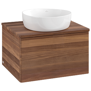 Villeroy und Boch Antao Waschtisch-Unterschrank K29012HM 60x36x50cm, Waschbeckenplattenfarbe warm walnut, warm walnut