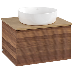 Villeroy und Boch Antao Waschtisch-Unterschrank K29111HM 60x36x50cm, Waschbeckenplattenfarbe honey oak, warm walnut