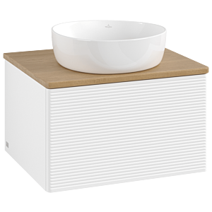 Villeroy und Boch Antao Waschtisch-Unterschrank K29111MT 60x36x50cm, Waschbeckenplattenfarbe honey oak, white matt lacquer