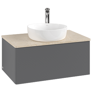 Villeroy & Boch Antao Waschtischunterschrank 800x360x500mm K30153GK mit Struktur FK/AP: GK/3
