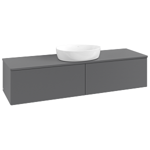 Villeroy &amp; Boch Antao vanity unit 1600x360x500mm K36110GK with structure FK/AP: GK/0