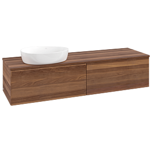 Villeroy und Boch Antao Waschtisch-Unterschrank K37012HM 160x36x50cm, Waschbeckenplattenfarbe warm walnut, warm walnut