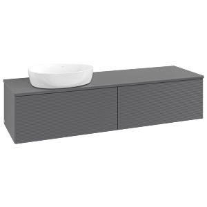 Villeroy & Boch Antao Waschtischunterschrank 1600x360x500mm K37150GK mit Struktur FK/AP: GK/0