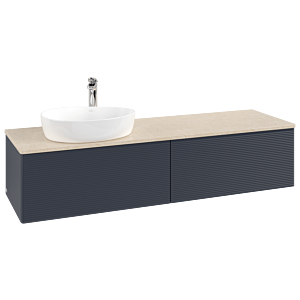 Villeroy & Boch Antao Waschtischunterschrank 1600x360x500mm K37153HG mit Struktur FK/AP: HG/3