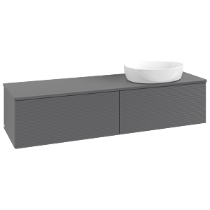 Villeroy & Boch Antao Waschtischunterschrank 1600x360x500mm K38110GK mit Struktur FK/AP: GK/0