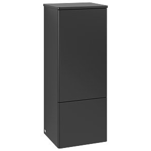 Meuble vasque mi-hauteur Villeroy &amp; Boch Antao K43000PD 41,4 x 103,9 x 35,6 cm, laque couleur noire mate