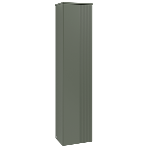 Villeroy &amp; Boch Antao tall cabinet K45100HL 41.4x171.9x28.7cm, washbasin top color: leaf green matt lacquer