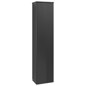 Armoire haute Villeroy &amp; Boch Antao K45100PD 41,4 x 171,9 x 28,7 cm, plan vasque laqué couleur, laque noire mate