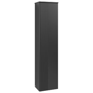 Armoire haute Villeroy &amp; Boch Antao K46100PD 41,4 x 171,9 x 28,7 cm, plan vasque laqué, laque noire mate