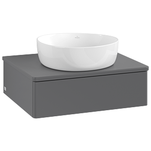 Villeroy &amp; Boch Antao vanity unit 600x190x500mm L07010GK with lighting FK/AP: GK/0