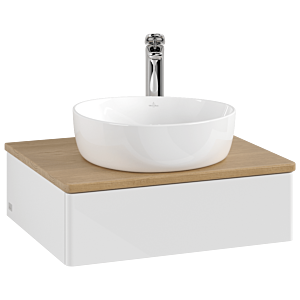 Villeroy &amp; Boch Antao vanity unit 600x190x500mm L07051GF with lighting FK/AP: GF/1