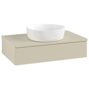 Villeroy & Boch Antao Waschtischunterschrank 800x190x500mm L08110HJ mit Beleuchtung mit Struktur FK/AP: HJ/0