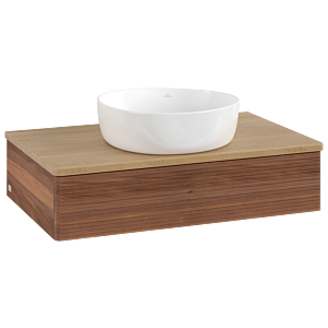 Villeroy & Boch Antao Waschtischunterschrank 800x190x500mm L08111HM mit Beleuchtung mit Struktur FK/AP: HM/1