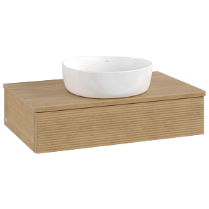 Villeroy & Boch Antao Waschtischunterschrank 800x190x500mm L08111HN mit Beleuchtung mit Struktur FK/AP: HN/1