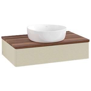 Villeroy & Boch Antao Waschtischunterschrank 800x190x500mm L08112HJ mit Beleuchtung mit Struktur FK/AP: HJ/2