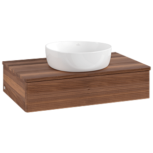 Villeroy & Boch Antao Waschtischunterschrank 800x190x500mm L08112HM mit Beleuchtung mit Struktur FK/AP: HM/2