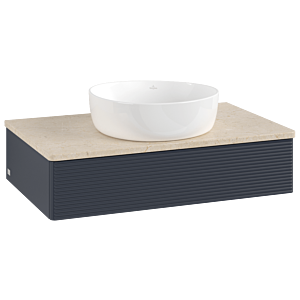 Villeroy & Boch Antao Waschtischunterschrank 800x190x500mm L08113HG mit Beleuchtung mit Struktur FK/AP: HG/3