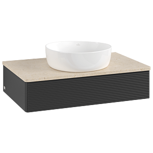 Villeroy & Boch Antao Waschtischunterschrank 800x190x500mm L08113PD mit Beleuchtung mit Struktur FK/AP: PD/3
