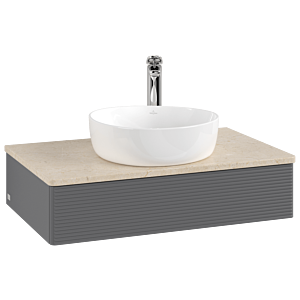 Villeroy & Boch Antao Waschtischunterschrank 800x190x500mm L08153GK mit Beleuchtung mit Struktur FK/AP: GK/3