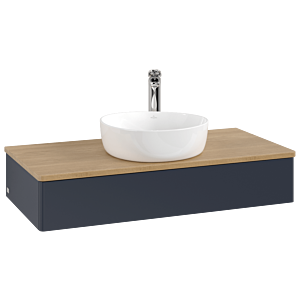 Villeroy & Boch Antao Waschtischunterschrank 1000x190x500mm L09051HG mit Beleuchtung FK/AP: HG/1