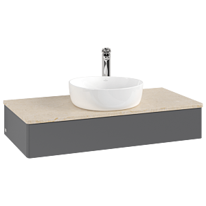 Meuble sous-vasque Villeroy &amp; Boch Antao 1000x190x500mm L09053GK avec éclairage FK/AP: GK/3