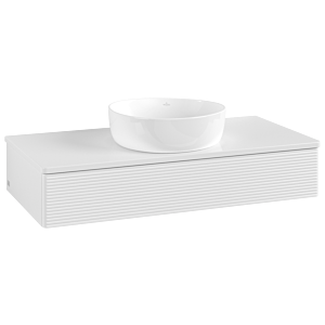 Villeroy & Boch Antao Waschtischunterschrank 1000x190x500mm L09110GF mit Beleuchtung mit Struktur FK/AP: GF/0