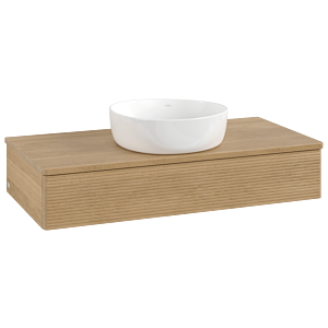Villeroy & Boch Antao Waschtischunterschrank 1000x190x500mm L09111HN mit Beleuchtung mit Struktur FK/AP: HN/1