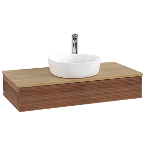 Villeroy & Boch Antao Waschtischunterschrank 1000x190x500mm L09151HM mit Beleuchtung mit Struktur FK/AP: HM/1