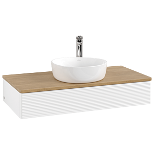 Villeroy & Boch Antao Waschtischunterschrank 1000x190x500mm L09151MT mit Beleuchtung mit Struktur FK/AP: MT/1