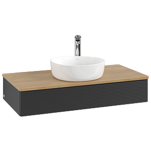 Villeroy & Boch Antao Waschtischunterschrank 1000x190x500mm L09151PD mit Beleuchtung mit Struktur FK/AP: PD/1