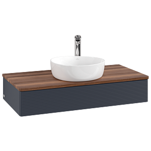 Villeroy & Boch Antao Waschtischunterschrank 1000x190x500mm L09152HG mit Beleuchtung mit Struktur FK/AP: HG/2