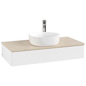 Villeroy & Boch Antao Waschtischunterschrank 1000x190x500mm L09153MT mit Beleuchtung mit Struktur FK/AP: MT/3