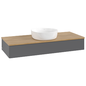 Meuble sous-vasque Villeroy &amp; Boch Antao 1200x190x500mm L10011GK avec éclairage FK/AP: GK/1