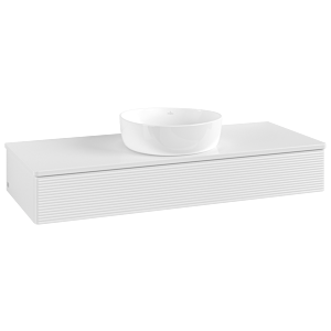 Villeroy & Boch Antao Waschtischunterschrank 1200x190x500mm L10150GF mit Beleuchtung mit Struktur FK/AP: GF/0