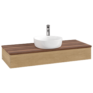 Villeroy & Boch Antao Waschtischunterschrank 1200x190x500mm L10152HN mit Beleuchtung mit Struktur FK/AP: HN/2