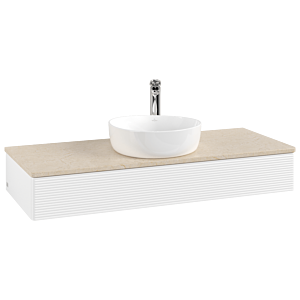 Villeroy & Boch Antao Waschtischunterschrank 1200x190x500mm L10153MT mit Beleuchtung mit Struktur FK/AP: MT/3