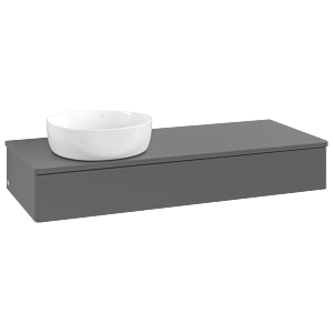 Villeroy &amp; Boch Antao vanity unit 1200x190x500mm L11010GK with lighting FK/AP: GK/0