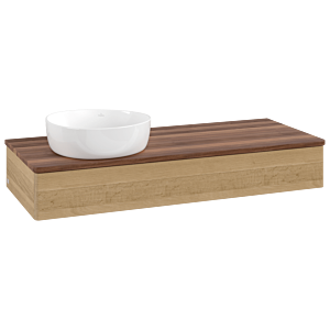 Meuble sous-vasque Villeroy &amp; Boch Antao 1200x190x500mm L11012HN avec éclairage FK/AP: HN/2