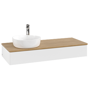 Meuble sous-vasque Villeroy &amp; Boch Antao 1200x190x500mm L11051MT avec éclairage FK/AP: MT/1