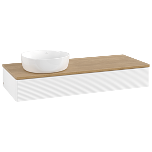 Villeroy &amp; Boch Antao vanity unit 1200x190x500mm L11111MT with lighting with structure FK/AP: MT/1
