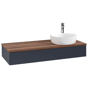 Meuble sous-vasque Villeroy &amp; Boch Antao 1200x190x500mm L12052HG avec éclairage FK/AP: HG/2