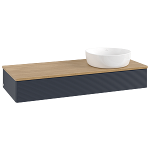 Meuble sous-vasque Villeroy &amp; Boch Antao 1200x190x500mm L12111HG avec éclairage avec structure FK/AP: HG/1