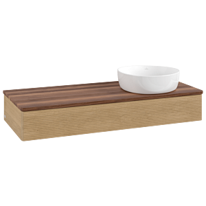 Villeroy & Boch Antao Waschtischunterschrank 1200x190x500mm L12112HN mit Beleuchtung mit Struktur FK/AP: HN/2